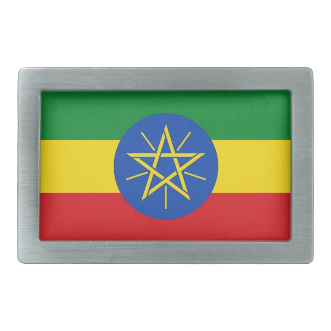 Belt Buckle with Flag of Ethiopia (Front)