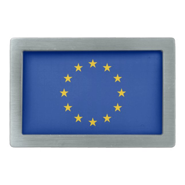 Belt Buckle with Flag of European Union (Front)