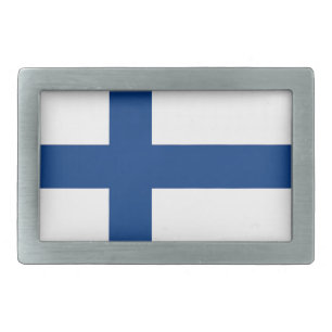 Belt Buckle with Flag of Finland