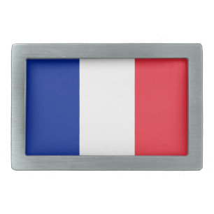 Belt Buckle with Flag of France