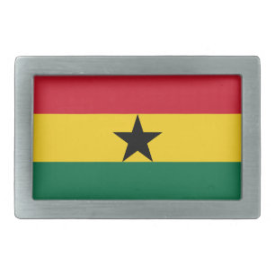 Belt Buckle with Flag of Ghana