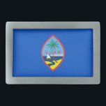 Belt Buckle with Flag of Guam<br><div class="desc">Elegant Belt Buckle with Flag of Guam. United States of America. This product its customizable.</div>