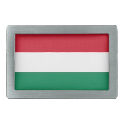 Belt Buckle with Flag of Hungary