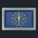 Belt Buckle with Flag of Indiana State<br><div class="desc">Add a touch of Indiana pride to your outfit with our exclusive belt buckle featuring the flag of Indiana! Crafted with meticulous attention to detail, this belt buckle is more than just a functional accessory; it’s a celebration of Indiana’s heritage and cultural pride. The elegant design proudly showcases the iconic...</div>