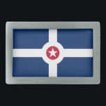Belt Buckle with Flag of Indianapolis City, USA<br><div class="desc">Add a touch of Indianapolis pride to your wardrobe with our exclusive belt buckle featuring the flag of Indianapolis! Crafted with meticulous attention to detail, this belt buckle is more than just a practical accessory; it’s a celebration of Indianapolis's heritage and cultural pride. The elegant design proudly showcases the iconic...</div>