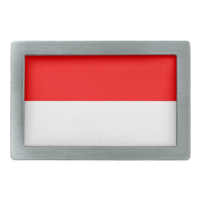 Belt Buckle with Flag of Indonesia (Front)