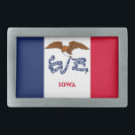 Belt Buckle with Flag of Iowa State<br><div class="desc">Showcase your Iowa pride with our distinctive belt buckle featuring the flag of Iowa! This belt buckle is more than just a practical accessory; it’s a celebration of Iowa’s rich heritage and cultural identity. The design prominently displays the iconic Iowa state flag, making it a standout piece that adds a...</div>
