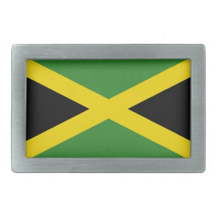 Belt Buckle with Flag of Jamaica