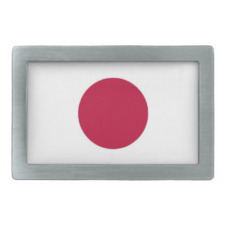 Belt Buckle with Flag of Japan