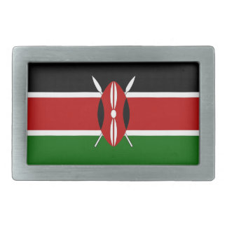 Belt Buckle with Flag of Kenya