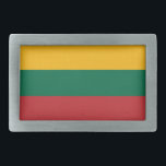 Belt Buckle with Flag of Lithuania<br><div class="desc">Add a bold statement of Lithuanian pride to your wardrobe with this exclusive belt buckle featuring the flag of Lithuania! Crafted with precision, this belt buckle proudly displays the vibrant colors of Lithuania’s national flag—yellow, green, and red. The dynamic design makes this accessory not only a functional item but also...</div>