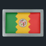 Belt Buckle with Flag of Los Angeles, California<br><div class="desc">Elevate your style with a touch of Los Angeles pride using our striking belt buckle featuring the flag of Los Angeles! This distinctive belt buckle showcases the iconic Los Angeles flag design, complete with its vibrant colors and distinctive elements. It’s a bold way to celebrate local heritage while adding a...</div>