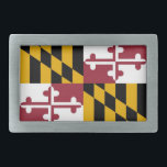 Belt Buckle with Flag of Maryland State<br><div class="desc">Elegant Belt Buckle with Flag of Maryland. United States of America. This product its customizable.</div>
