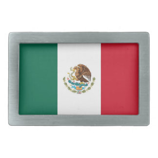 Belt Buckle with Flag of Mexico