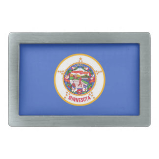 Belt Buckle with Flag of Minnesota State