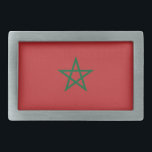 Belt Buckle with Flag of Morocco<br><div class="desc">Add a touch of Moroccan pride to your wardrobe with our exclusive belt buckle featuring the flag of Morocco! Crafted with meticulous attention to detail, this belt buckle is more than just a stylish accessory; it’s a celebration of Morocco’s rich heritage and cultural pride. The vibrant design prominently displays the...</div>