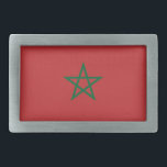 Belt Buckle with Flag of Morocco<br><div class="desc">Add a touch of Moroccan pride to your wardrobe with our exclusive belt buckle featuring the flag of Morocco! Crafted with meticulous attention to detail, this belt buckle is more than just a stylish accessory; it’s a celebration of Morocco’s rich heritage and cultural pride. The vibrant design prominently displays the...</div>