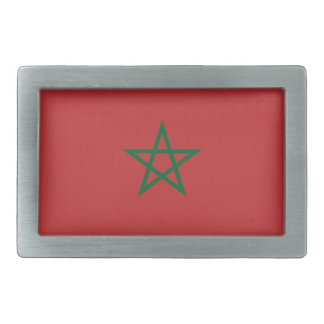 Belt Buckle with Flag of Morocco