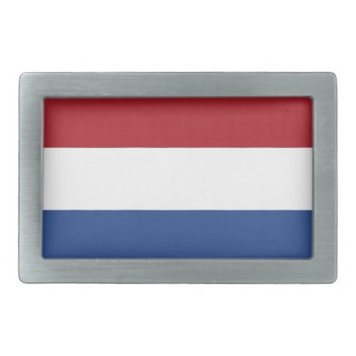 Belt Buckle with Flag of Netherlands