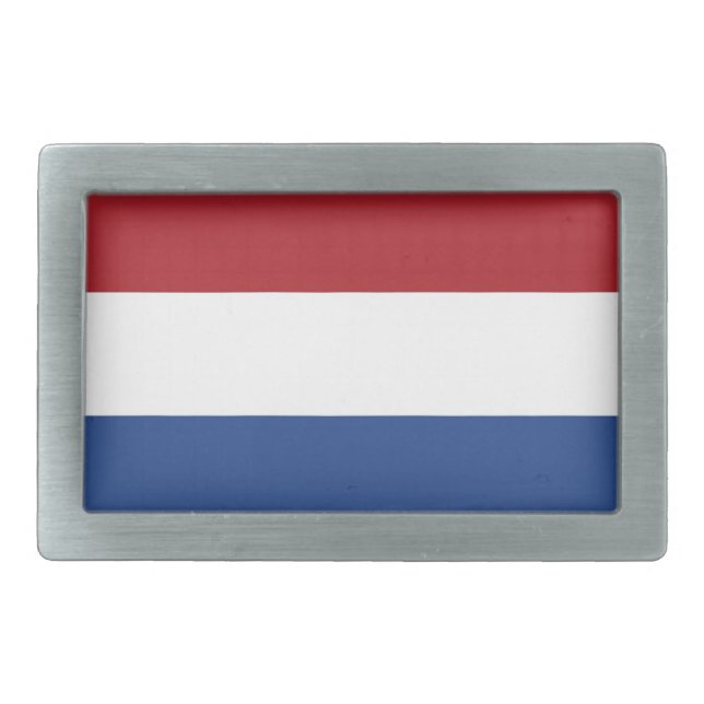 Belt Buckle with Flag of Netherlands (Front)