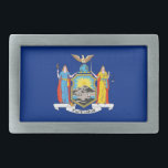 Belt Buckle with Flag of New York State<br><div class="desc">Add a touch of Empire State pride to your wardrobe with our exclusive belt buckle featuring the flag of New York State! This stylish and distinctive belt buckle is perfect for showcasing your love for New York State while making a bold fashion statement. Featuring the iconic New York State flag,...</div>