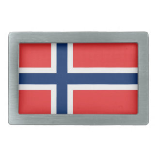 Belt Buckle with Flag of Norway