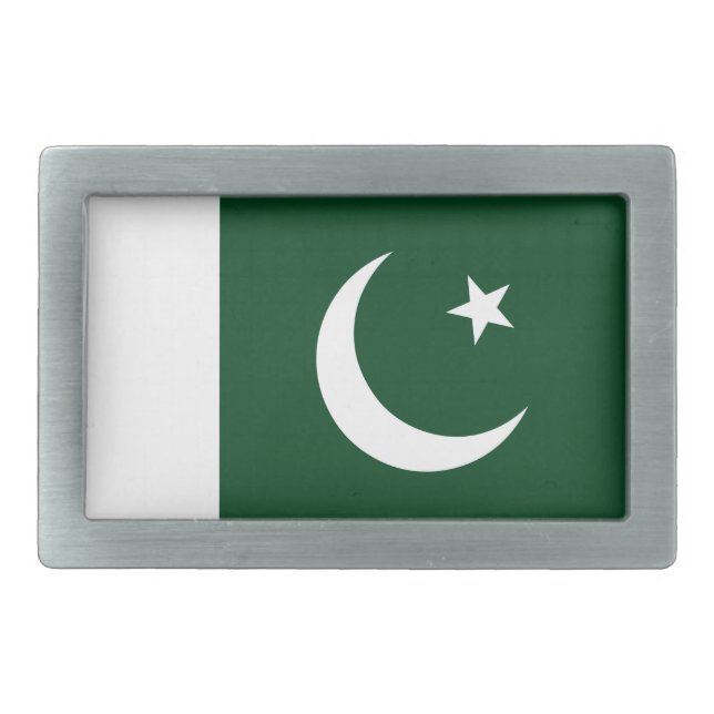 Belt Buckle with Flag of Pakistan (Front)