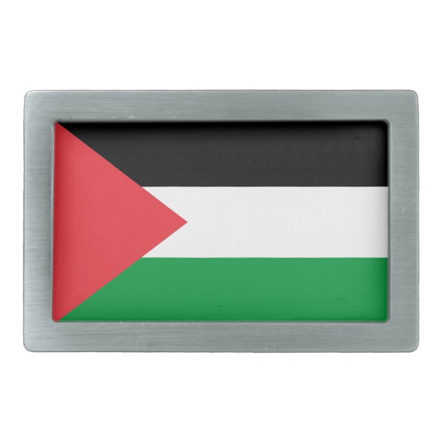 Belt Buckle with Flag of Palestine (Front)