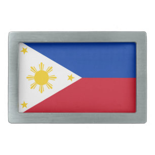 Belt Buckle with Flag of Philippines