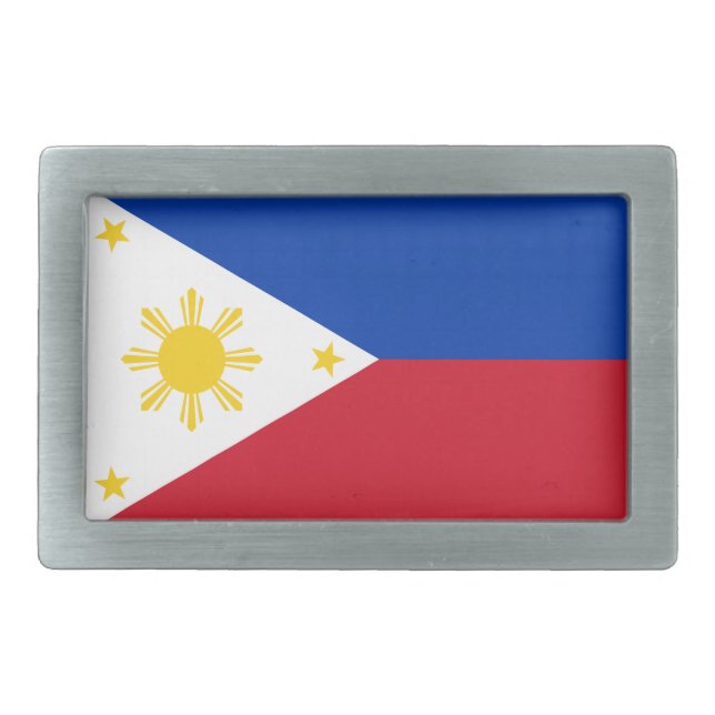 Belt Buckle with Flag of Philippines (Front)