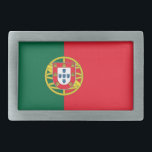 Belt Buckle with Flag of Portugal<br><div class="desc">Elegant Belt Buckle with Flag of Portugal. This product its customizable.</div>