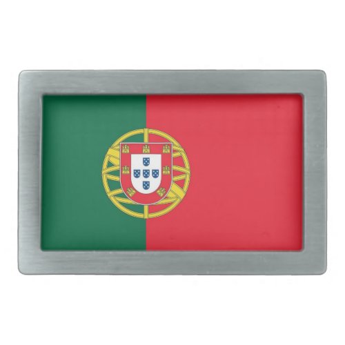 Belt Buckle with Flag of Portugal