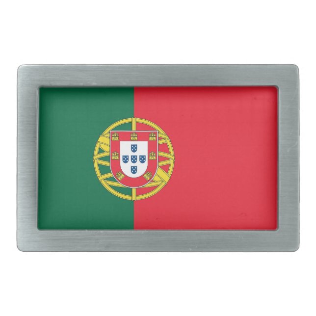 Belt Buckle with Flag of Portugal (Front)