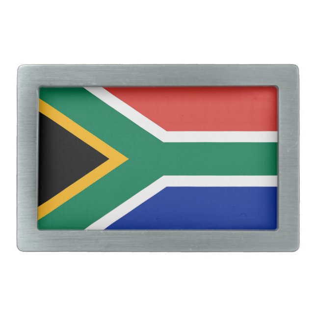 Belt Buckle with Flag of South Africa (Front)