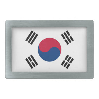 Belt Buckle with Flag of South Korea