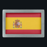 Belt Buckle with Flag of Spain<br><div class="desc">Enhance your style with our striking belt buckle featuring the flag of Spain! This eye-catching belt buckle combines fashion and patriotism, proudly showcasing the vibrant colors of the Spanish flag. It's the perfect accessory for anyone looking to express their love for Spain while adding a unique flair to their outfit....</div>