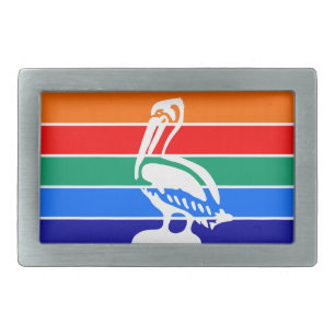 Belt Buckle with Flag of St. Petersburg