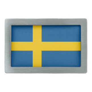 Belt Buckle with Flag of Sweden