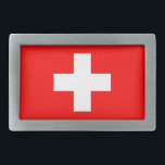 Belt Buckle with Flag of Switzerland<br><div class="desc">Add a touch of Swiss pride to your attire with this stylish buckle featuring the flag of Switzerland! Crafted with meticulous attention to detail, this buckle is more than just an accessory; it's a celebration of Swiss heritage and national pride. The design proudly showcases the iconic flag of Switzerland, with...</div>