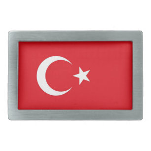 Belt Buckle with Flag of Turkey