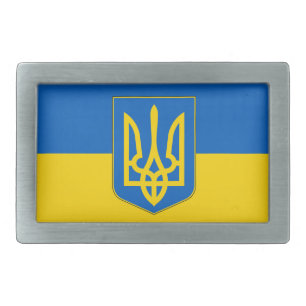 Belt Buckle with Flag of Ukraine