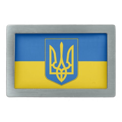 Belt Buckle with Flag of Ukraine