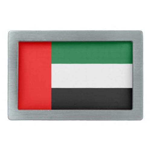 Belt Buckle with Flag of United Arab Emirates