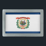 Belt Buckle with Flag of West Virginia State<br><div class="desc">Show off your West Virginia pride with our exclusive belt buckle featuring the flag of West Virginia! Designed to blend style with a celebration of heritage, this belt buckle is more than just an accessory; it’s a tribute to West Virginia’s cultural pride. The design prominently displays the iconic West Virginia...</div>