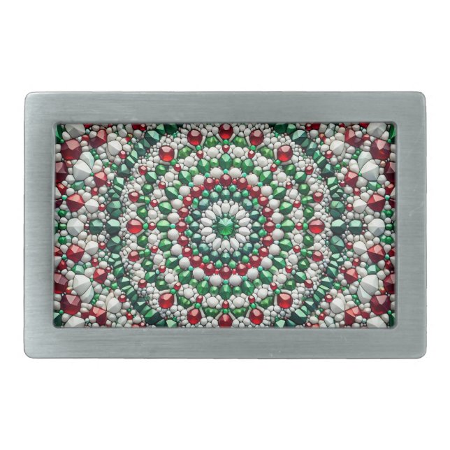 Belt Buckle with Italian Colors Design (Front)