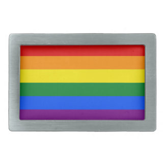 Belt Buckle with LGBT Rainbow Pride Flag