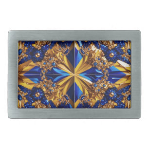 Belt Buckle with Sweden Colors Design