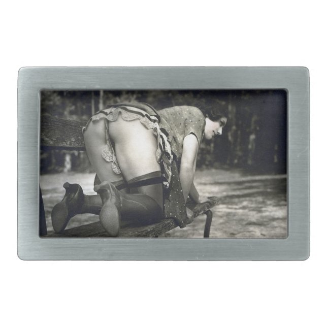Belt Buckle - Young Lady - Rear View (Front)
