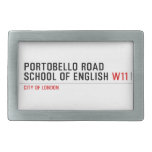 PORTOBELLO ROAD SCHOOL OF ENGLISH  Belt Buckles