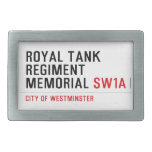 royal tank regiment memorial  Belt Buckles